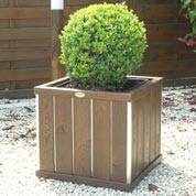 jardiniere bois prestige carree